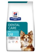 HILL'S Prescription Diet t/d Dental Care Mini Pui dietă veterinară câini hrană uscată sensibilități dentare 3kg