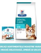 HILL'S Prescription Diet t/d Dental Care Mini Pui dietă veterinară câini hrană uscată sensibilități dentare 3kg