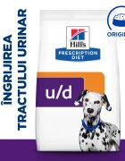 HILL'S Prescription Diet u/d Urinary Care dietă veterinară câini hrană uscată afecțiuni urinare u/d Urinary Care dietă veterinară câini hrană uscată sistem urinar 4kg