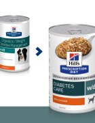 HILL'S Prescription Diet w/d Diabetes Care Pui dietă veterinară câini conservă hrană umedă metabolism (obezitate si diabet) 370g
