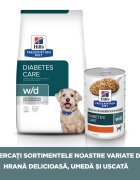 HILL'S Prescription Diet w/d Diabetes Care Pui dietă veterinară câini hrană uscată afecțiuni metabolice (diabet) w/d Diabetes Care Pui dietă veterinară câini hrană uscată metabolism ( obezitate si diabet) 10kg