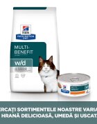 HILL'S Prescription Diet w/d Multi-Benefit Pui dietă veterinară pisici hrană uscată afecțiuni metabolice (diabet) w/d Multi-Benefit Pui dietă veterinară pisici hrană uscată metabolism (obezitate si diabet) 1.5kg