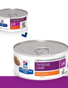HILL'S Prescription Diet y/d Thyroid Care Pui dietă veterinară pisici conservă hrană umedă metabolism ( obezitate si diabet) 156g