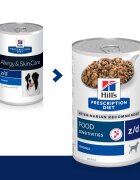 HILL'S Prescription Diet z/d Food Sensitivities dietă veterinară câini conservă hrană umedă piele & blana sistem digestiv (în sos) 370g z/d Food Sensitivities dietă veterinară câini conservă hrană umedă piele & blana si