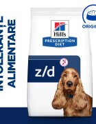 HILL'S Prescription Diet z/d Food Sensitivities dietă veterinară câini hrană uscată afecțiuni dermatologice și digestive z/d Food Sensitivities dietă veterinară câini hrană uscată piele & blana sistem digestiv 3kg