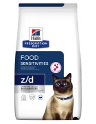 HILL'S Prescription Diet z/d Food Sensitivities dietă veterinară pisici hrană uscată afecțiuni dermatologice și digestive z/d Food Sensitivities dietă veterinară pisici hrană uscată piele & blana sistem digestiv 3kg