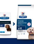 HILL'S Prescription Diet z/d Food Sensitivities Mini dietă veterinară câini hrană uscată afecțiuni dermatologice și digestive z/d Food Sensitivities Mini dietă veterinară câini hrană uscată piele & blana sistem digestiv 6