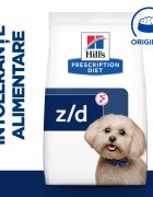 HILL'S Prescription Diet z/d Food Sensitivities Mini dietă veterinară câini hrană uscată afecțiuni dermatologice și digestive z/d Food Sensitivities Mini dietă veterinară câini hrană uscată piele & blana sistem digestiv 6
