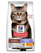 HILL'S Science Plan Hairball & Perfect Coat Pui hrană uscată pisici limitarea ghemurilor de blană 7kg