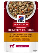 HILL'S Science Plan Healthy Cuisine Pui și Tocană de Legume plic hrană umedă câini 90g
