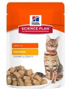 HILL'S Science Plan Hill's SP Feline Adult Bucatele de Carne in Sos cu Pui Plic 85 g