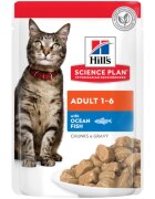 HILL'S Science Plan Pește Oceanic plic hrană umedă pisici 85g Pește Oceanic plic hrană umedă pisici bax 85g x 12buc