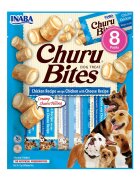 Inaba Churu Bites Pui cu Brânză recompense fără cereale câini pernute umplute 12g x 8
