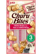 Inaba Churu Bites Pui Ton și Somon punguță recompense fără cereale pisici semimoist Churu Bites Pui Ton și Somon punguță plic recompense fără cereale pisici semimoist 30g