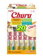 Inaba Churu Chicken Varieties (Pui Pui și Scoici| Brânză| Creveți) cutie tub recompense fără cereale pisici (topping) 280g
