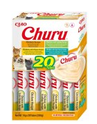 Inaba Churu Chicken Varieties (Pui Pui și Scoici| Brânză| Creveți) cutie tub recompense fără cereale pisici (topping) 280g