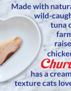 Inaba Churu Creamy Kitten Varieties Pui și Ton cutie recompense fără cereale pisici junior (piure) 280g