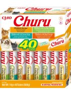 Inaba Churu Creamy Varieties Pui cutie recompense fără cereale pisici (piure) 560g