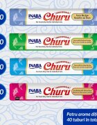 Inaba Churu Creamy Varieties Ton și Fructe de Mare cutie recompense fără cereale pisici (piure) 560g