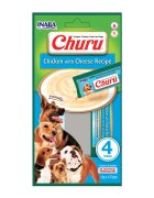 Inaba Churu Dog Pui cu Brânză recompense lichide fără cereale câini topping cremos 14g x 4