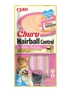 Inaba Churu Hairball Control Somon punguță recompense fără cereale pisici limitarea ghemurilor de blană (piure) 56g