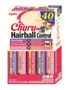 Inaba Churu Hairball Control Variety Ton și Pui plic recompense fără cereale pisici limitarea ghemurilor de blană (topping) 560g