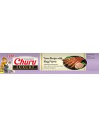 Inaba Churu Luxury Ton și Creveți plic recompense fără cereale pisici (piure) 56g