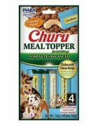 Inaba Churu Meal Topper XS-XL Pui și Brânză plic tub recompense fără cereale câini (piure) 56g
