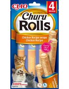Inaba Churu Rolls Pui și Ton plic tub recompense fără cereale pisici 40g