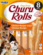 Inaba Churu Rolls XS-XL Pui punguță recompense fără cereale câini semimoist 92g