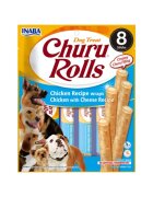 Inaba Churu Rolls XS-XL Pui și Brânză plic recompense fără cereale câini 96g