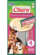 Inaba Churu XS-XL Pui și Somon punguță recompense fără cereale câini (topping) 56g