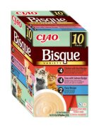 Inaba Ciao Bisque Variety Ton și Pui cutie hrană umedă fără cereale pisici (piure) 400g