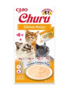 Inaba CIAO Churu Piure Pui recompense lichide fără cereale pisici topping cremos 14g x 4