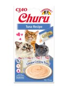 Inaba CIAO Churu Piure Ton recompense lichide monoproteice fără cereale pisici topping cremos 14g x 4