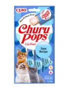 Inaba CIAO Churu Pops Ton recompense lichide monoproteice fără cereale pisici topping pate 15g x 4
