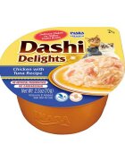 Inaba Ciao Dashi Pui și Ton bol hrană umedă fără cereale pisici (în sos) 70g