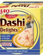 Inaba Ciao Dashi Pui și Ton bol hrană umedă fără cereale pisici (în sos) 70g