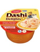 Inaba Ciao Dashi Pui Ton și Somon bol hrană umedă fără cereale pisici (în sos) 70g