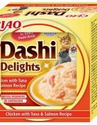 Inaba Ciao Dashi Pui Ton și Somon bol hrană umedă fără cereale pisici (în sos) 70g
