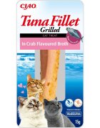 Inaba Ciao Fillet Ton și Creveți plic recompense fără cereale pisici (în sos) 15g