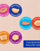 Inaba Juicy Bites Scoici și Crab plic recompense fără cereale pisici 33.9g