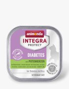 Integra Protect Diabetes Inimi de Curcan dietă veterinară tăviță hrană umedă fără cereale pisici diabet (în aspic) 100g