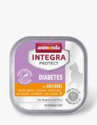 Integra Protect Diabetes Pasăre dietă veterinară tăviță hrană umedă fără cereale pisici diabet (în aspic) 100g