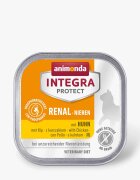 Integra Protect Renal Pui dietă veterinară tăviță hrană umedă fără cereale pisici sistem renal (în aspic) 100g