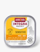 Integra Protect Sensitive Curcan și Orez dietă veterinară tăviță hrană umedă pisici alergii sistem digestiv (în aspic) 100g