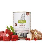 Isegrim XS-XL Căprioară conservă hrană umedă fără cereale câini (în sos) 800g