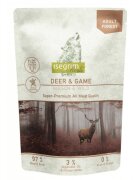 Isegrim XS-XL Căprioară și Vânat plic hrană umedă fără cereale câini (în sos) 410g