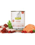 Isegrim XS-XL Gâsca conservă hrană umedă fără cereale câini (în sos) 800g