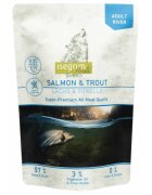 Isegrim XS-XL Somon și Macrou plic hrană umedă fără cereale câini (în sos) 410g